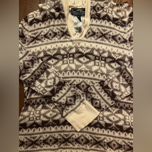 Laurent Active by Ralph Lauren Vintage Pattern Long sleeve Woman’s Size XL - Picture 2 of 5